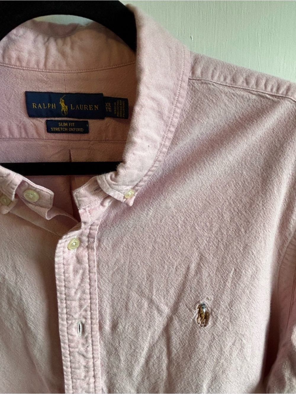 Ralph Lauren Light Pink Oxford Button-Down Shirt - Slim Fit